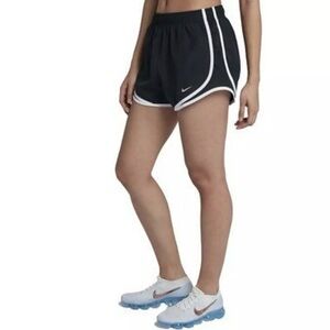 Nike Women's Black Athletic Shorts with White Trim
